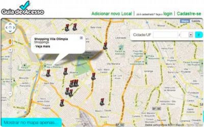 Guia de Acesso, site colaborativo que indica os locais acessíveis aos deficientes no Brasil