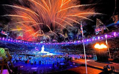 Opening Ceremony of London 2012 Paralympic Games. The confraternization before the disputes.