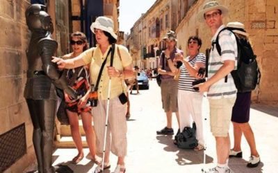 A group of blind travellers discover Mdina