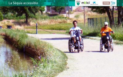 De turismo accesible en ‘El parc de l’Agulla’ en Manresa