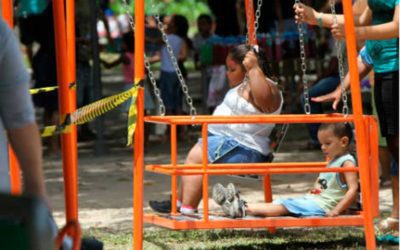 Parque da Jaqueira inaugura brinquedos para crianças com deficiência