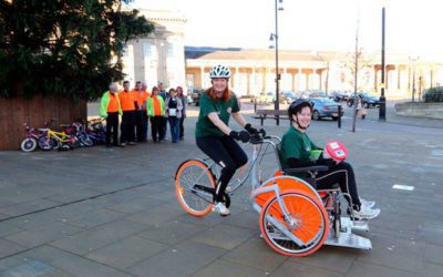 Streetbikes, the project in Kirklees will take delivery wheelchair bikes for disabled people.