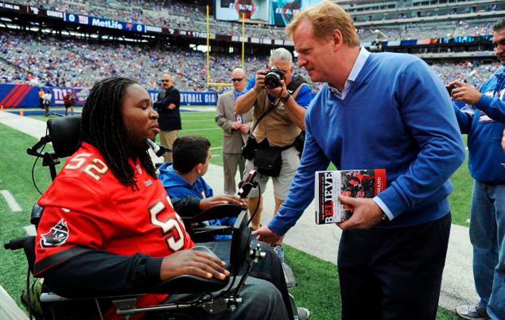 On October 16, 2010, LeGrand suffered a severe spinal injury during a game against the Army Black Knights in New Jersey MetLife Stadium