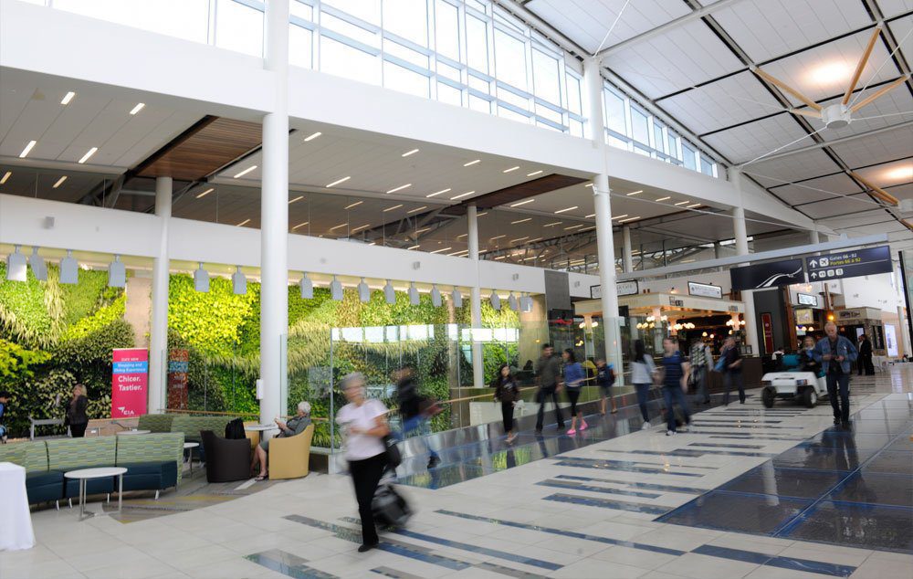 Edmonton International Airport’s Graphic Pattern on Floor Helps Visually Impaired Passengers with Way-Finding/Edmonton Airport