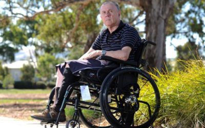 Wheelchair user Lud Kerec slams airline’s ‘archaic’ plane access for people with disabilities at Canberra Airport