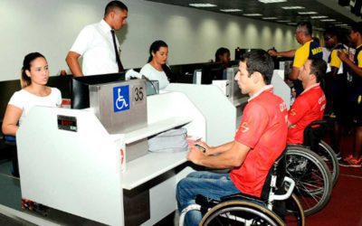 Aeroporto do Santos Dumont faz simulado de acessibilidade para Olimpíada