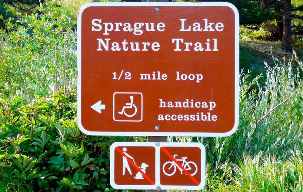 Handicap accessible Sprague Lake Nature Trail