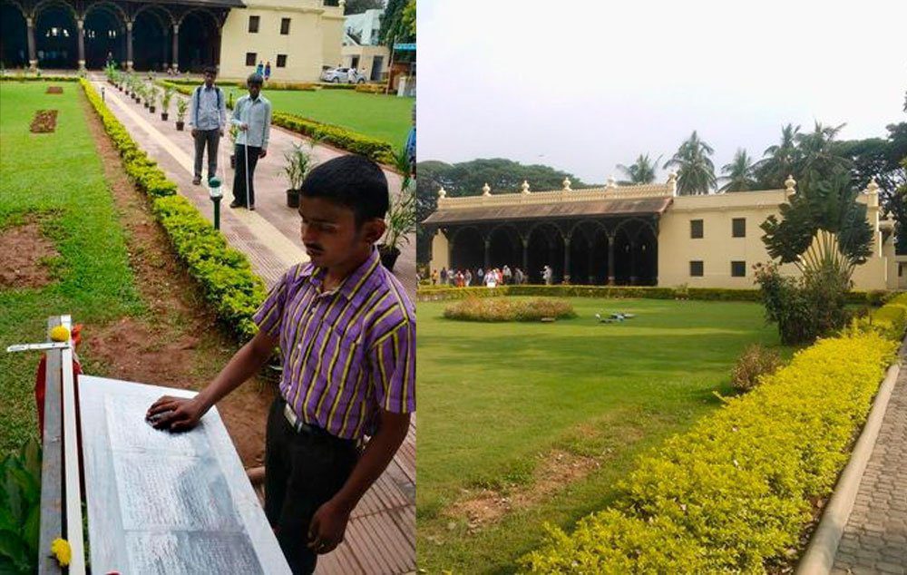 The sensitive touch A tactile pathway and Braille signage for the visually challenged have been put in place at Tipu Sultan’s Summer Palace in Bengaluru