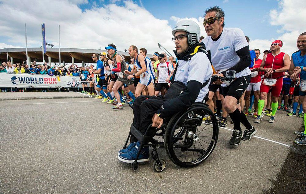 Corrida pela lesão medular. Wings for Life World Run.