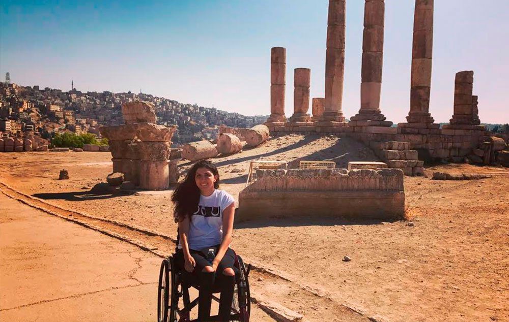 Oportunidade igual. Aya Aghabi, fundadora da Accessible Jordan.