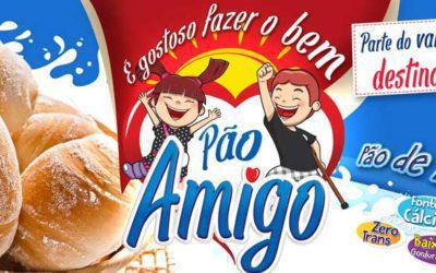 Pão Amigo ajuda a AACD. É gostoso fazer o bem.