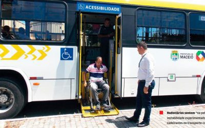 Ônibus totalmente acessíveis. Maceió alcança frota de transporte coletivo 100% acessível.