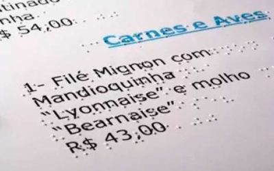 PROCON cobra cardápio em braille nos restaurantes