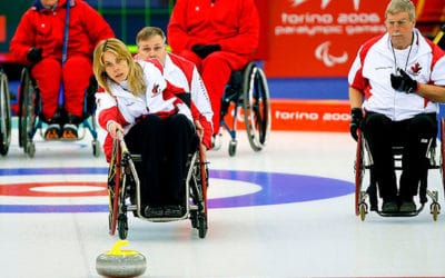 Curling em Cadeira de Rodas. Modalidade Paradesportiva de Jogos de Inverno