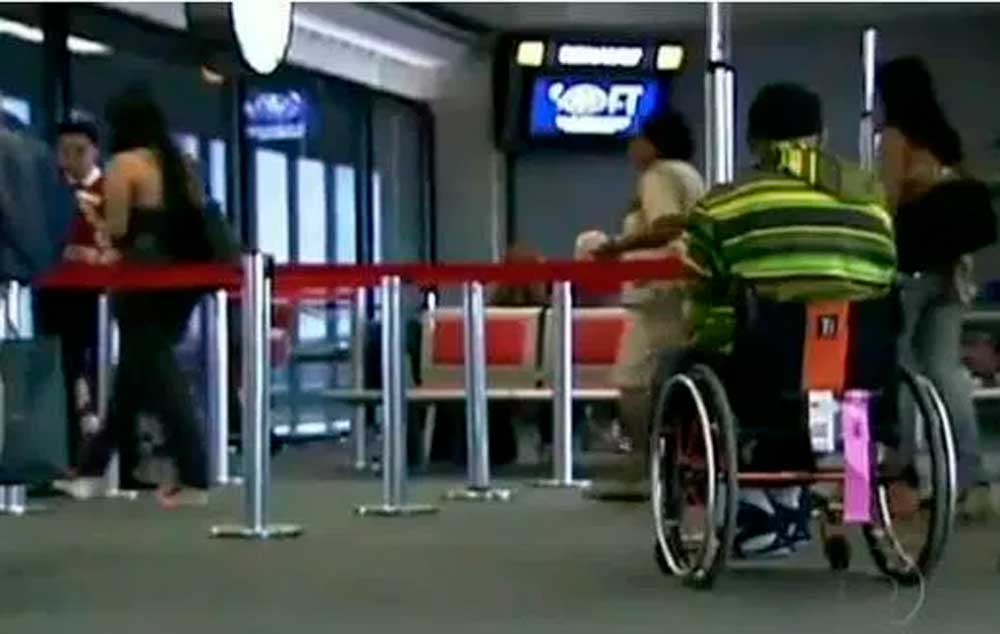 Paraplégico encara os desafios da falta de acessibilidade nos aeroportos