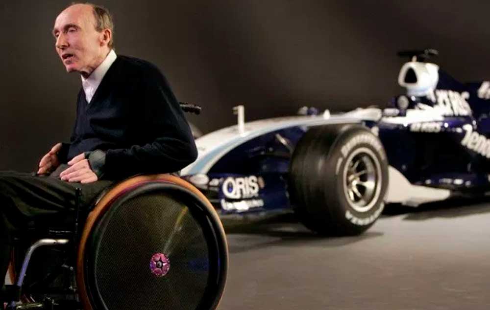 Frank Williams. Estar sobre rodas sempre fez parte de sua vida