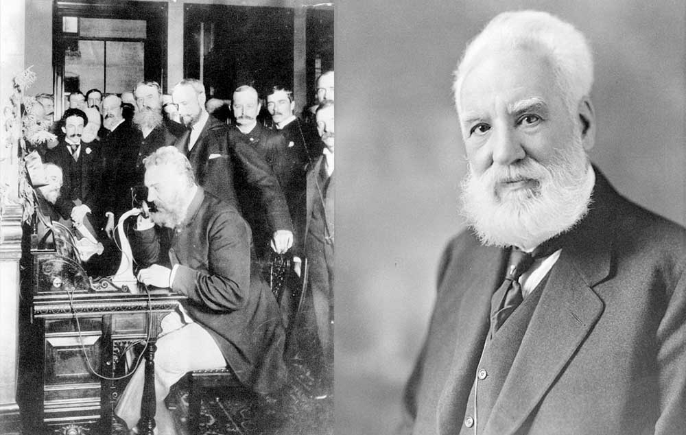 Graham Bell, o inventor do telefone, conviveu com surdos desde a sua infância