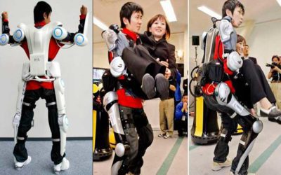 Roupa biônica. A tecnologia japonesa potencializando forças para dar mobilidade.