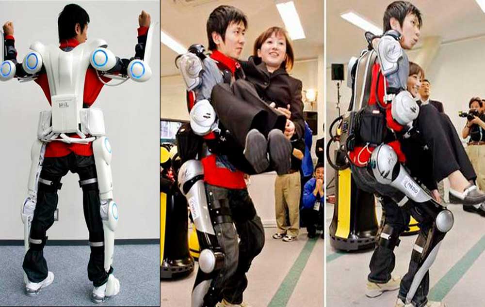 Roupa biônica. A tecnologia japonesa potencializando forças para dar mobilidade.