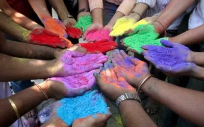 Holi, o fetival das cores na Índia. Uma celebração para a paz, inclusão e felicidade.