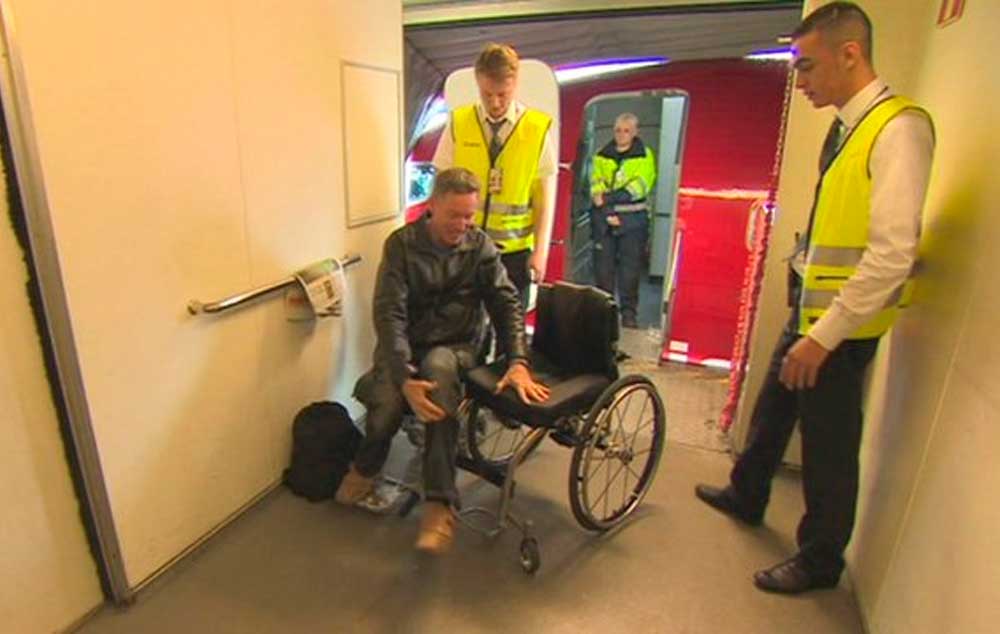 BBC security correspondent says that fly with a wheelchair is sometimes more difficult than it needs to be