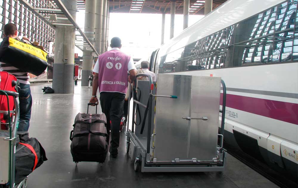 RENFE (Red Nacional de Ferrocarriles Españoles) assistance service for railway disabled passengers