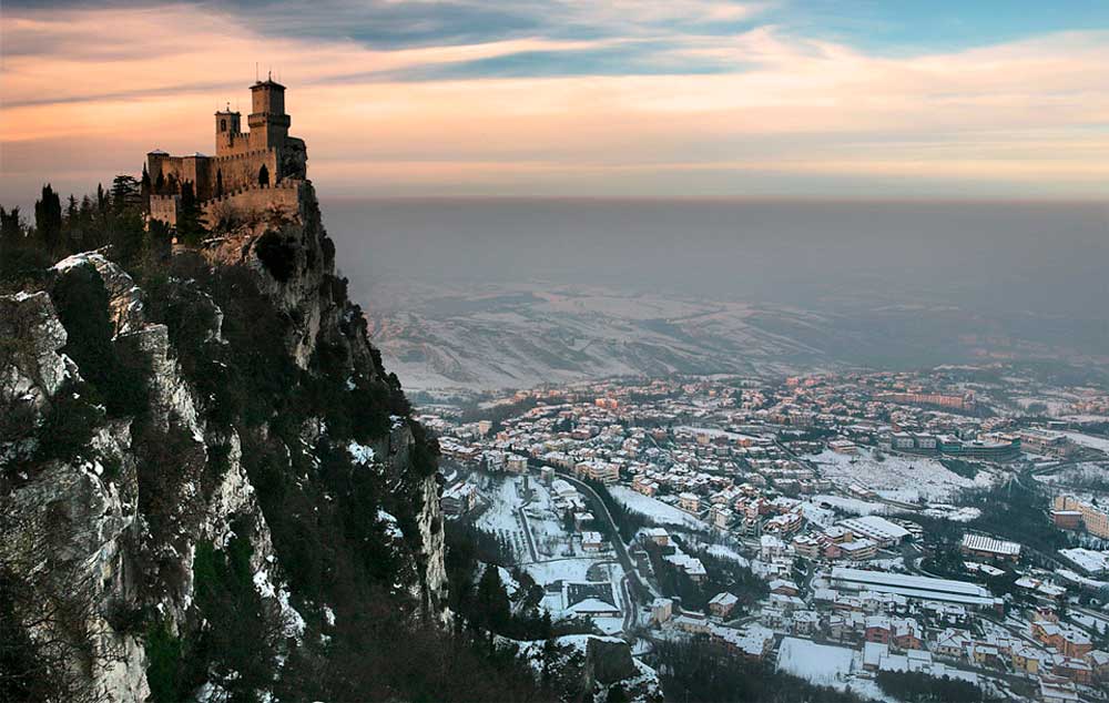 One of the three towers in San Marino