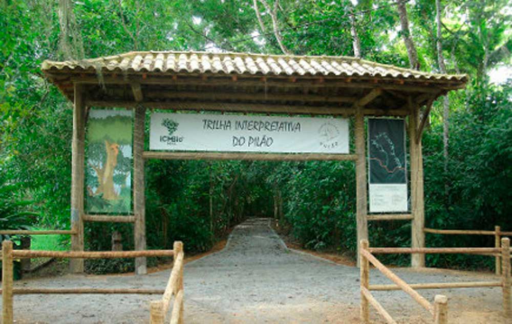 Entrada da Trilha Interpretativa do Pilão na Reserva Biológica União