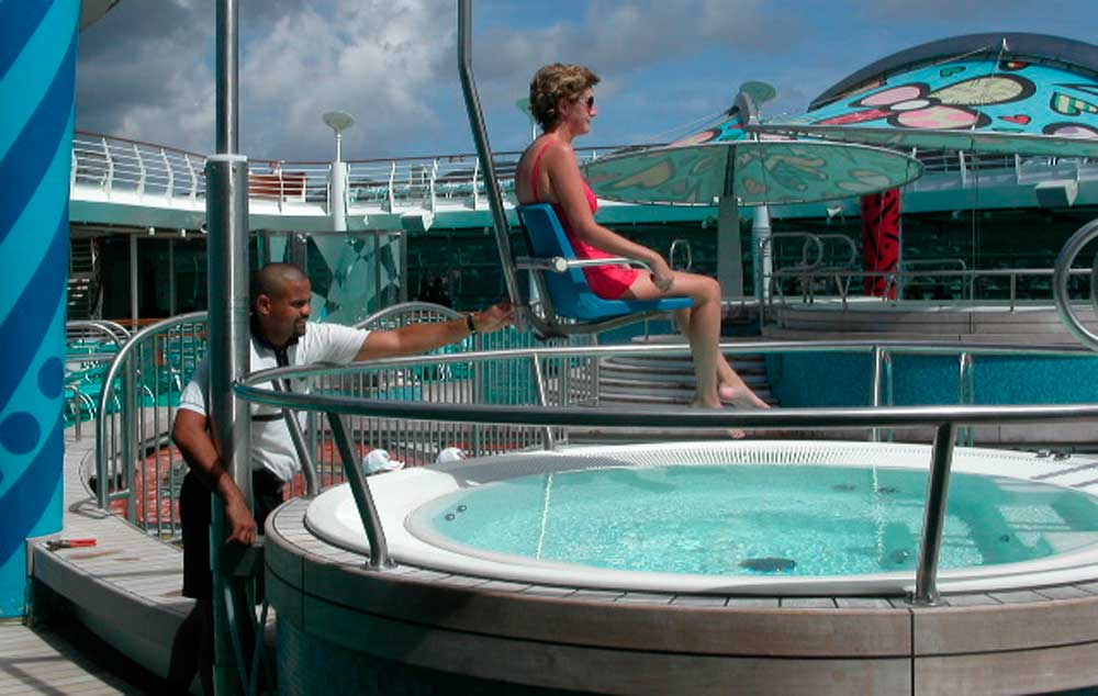 Various assistive technologies that allow people with disabilities to enjoy the various attractions offered by a Cruise