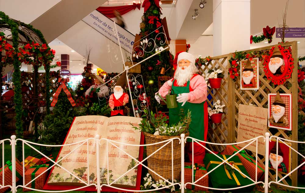 A decoração natalina do Shopping Total terá recursos de acessibilidade para pessoas com deficiência visual