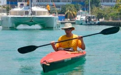 Un estadounidense ciego cruza en kayak desde Cuba a EEUU