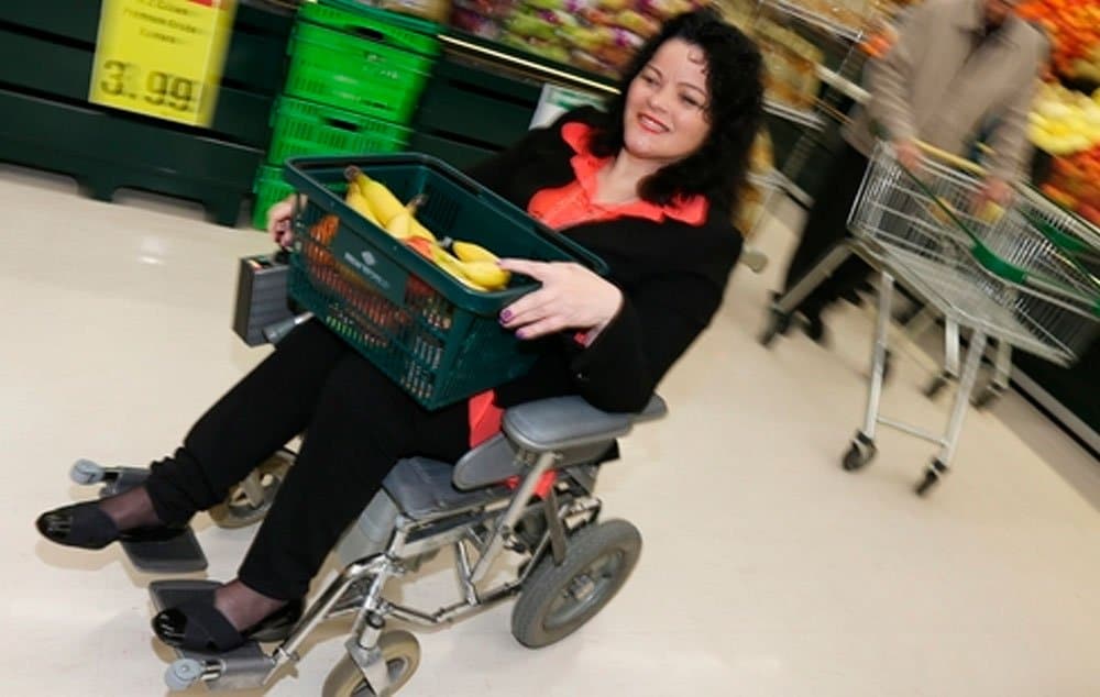 Vanassa McGoldrick gives the Regent New World supermarket in Whangarei top marks for providing an electric wheelchair for disabled customers