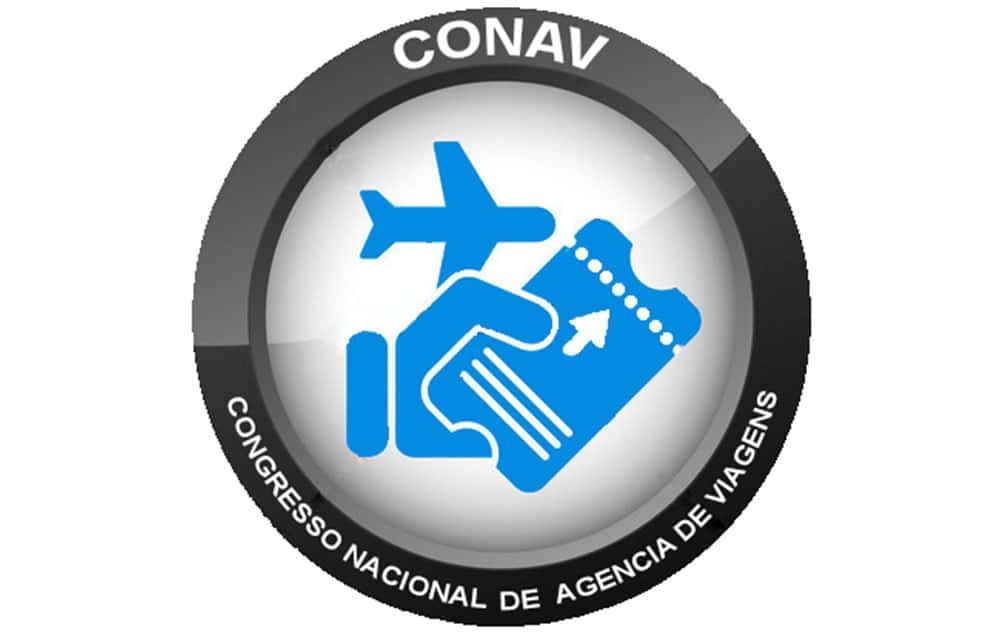 Logotipo do Congresso Nacional de Agência de Viagens (CONAV) online