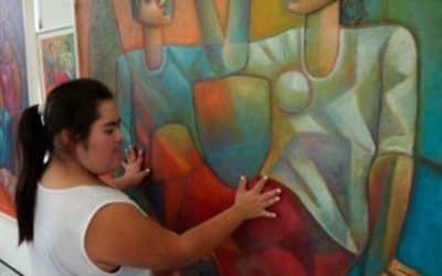 Exposição Arte Acesso apresenta obras táteis no Memorial do Imigrante em Vinhedo