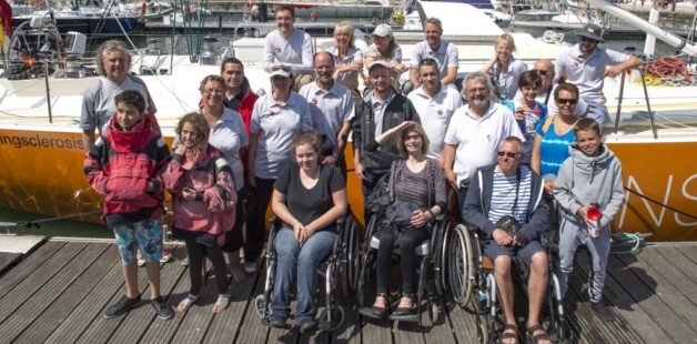 Pessoas com esclerose múltipla terão a oportunidade de experimentar a emoção de velejar no veleiro Oceans of Hope