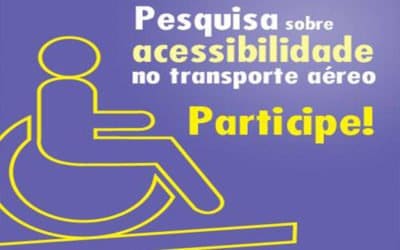 Pesquisa sobre acessibilidade no transporte aéreo