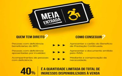 Nova lei da meia-entrada vai beneficiar pessoas com deficiência