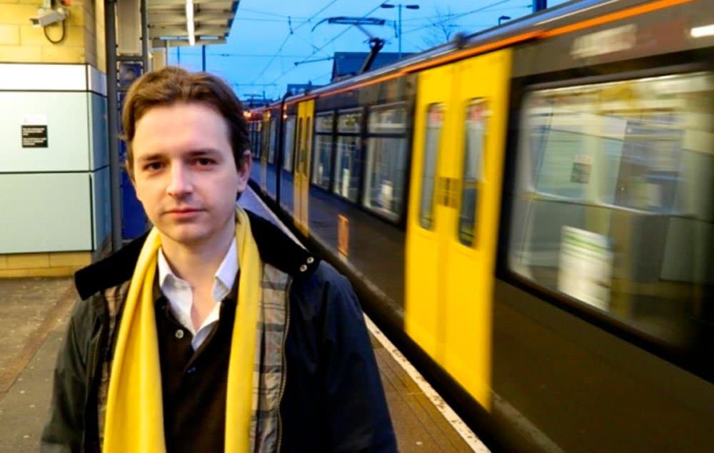 Liberal Democrat campaigner Niall Hodson at Millfield Metro Station