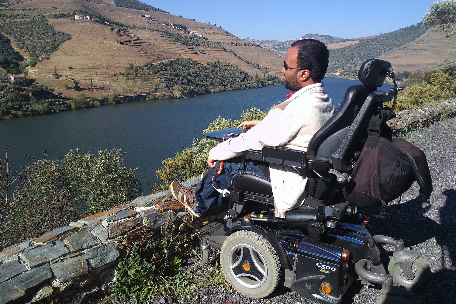 Srin Madipalli visiting the wine-producing Porto Valley in Portugal