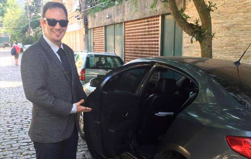 Kadu, motorista com deficiência auditiva da Uber: conseguiu realizar seu sonho