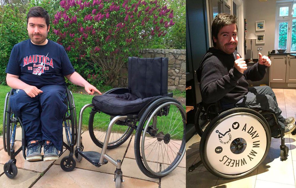 A young man has launched a campaign urging people to spend a day in a wheelchair following a series of difficulties he experienced on a train.