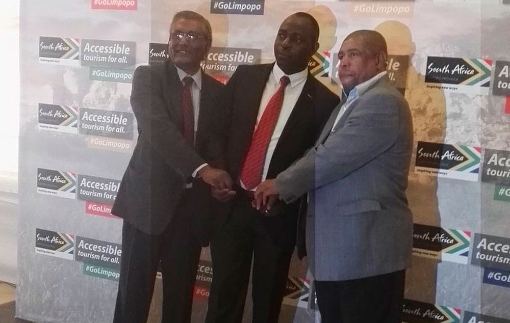 Left to right: Peter Myron, Mayor Tshifhango and Andrew Dipela