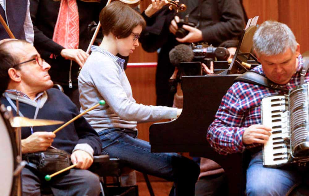 Ensayo del concierto en el Kursaal