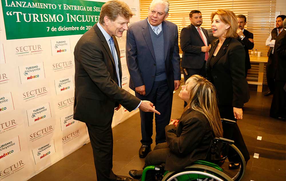 Enrique de la Madrid Cordero durante el lanzamiento de “Sello Turismo Incluyente”