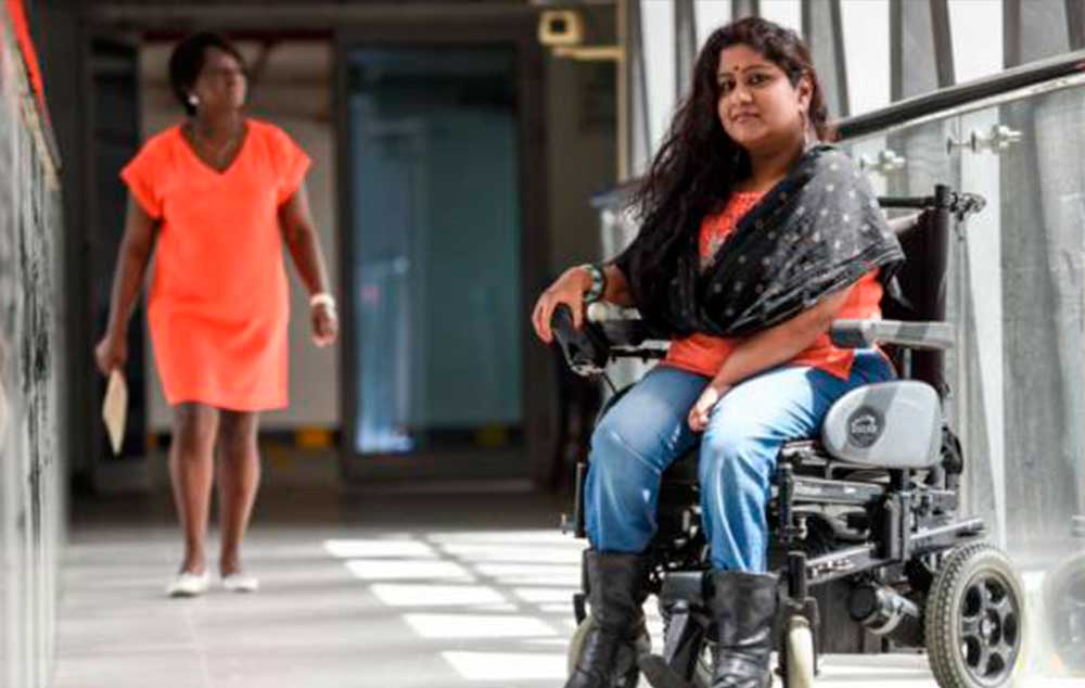 Paavine Raag suffers from arthrogryposis, a condition that affects the joints