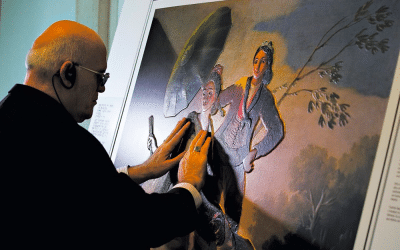 Pinturas em relevo. Museu do Prado convida pessoas cegas a tocar obras-primas de pintura.