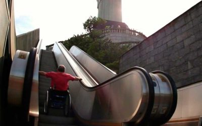 Cristo Redentor sem acessibilidade. Elevadores e escadas rolantes paradas há três meses.